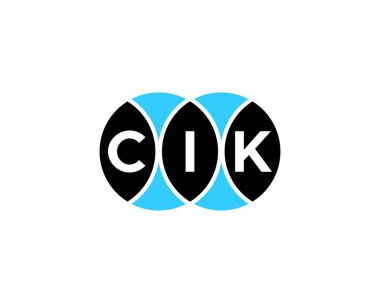 CIK logo tasarım vektör şablonu. CIK