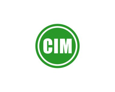 CIM Logo tasarım vektör şablonu. CIM