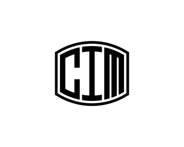 CIM Logo tasarım vektör şablonu. CIM