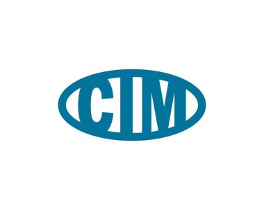 CIM Logo tasarım vektör şablonu. CIM