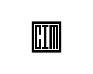 CIM Logo tasarım vektör şablonu. CIM