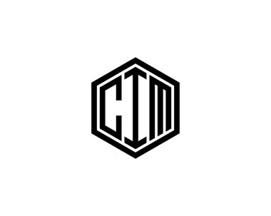 CIM Logo tasarım vektör şablonu. CIM