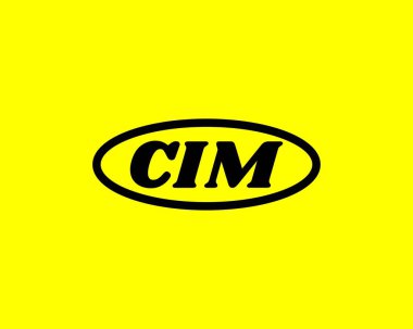 CIM Logo tasarım vektör şablonu. CIM