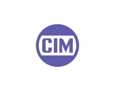 CIM Logo tasarım vektör şablonu. CIM