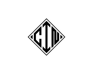 CIN logo tasarım vektör şablonu. CIN
