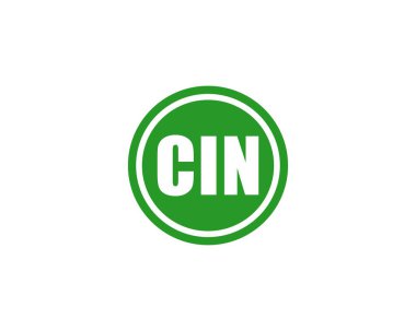 CIN logo tasarım vektör şablonu. CIN