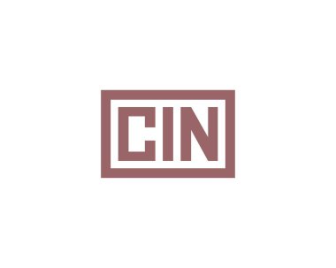 CIN logo tasarım vektör şablonu. CIN