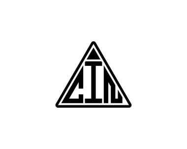 CIN logo tasarım vektör şablonu. CIN