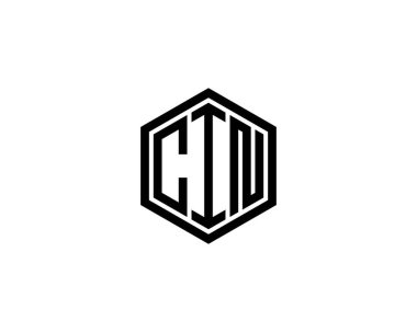 CIN logo tasarım vektör şablonu. CIN