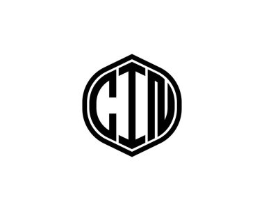 CIN logo tasarım vektör şablonu. CIN