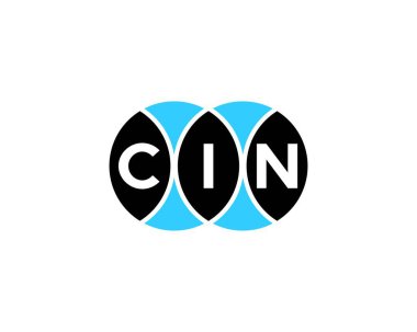 CIN logo tasarım vektör şablonu. CIN