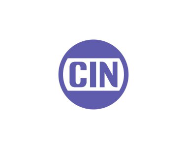 CIN logo tasarım vektör şablonu. CIN