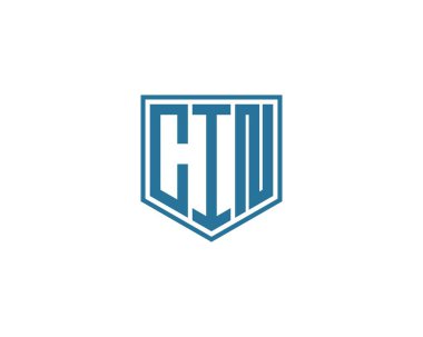 CIN logo tasarım vektör şablonu. CIN