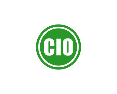 CIO logo tasarım vektör şablonu. CIO