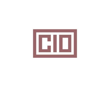 CIO logo tasarım vektör şablonu. CIO