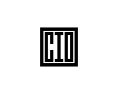 CIO logo tasarım vektör şablonu. CIO