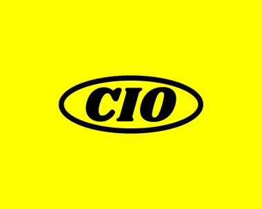CIO logo tasarım vektör şablonu. CIO
