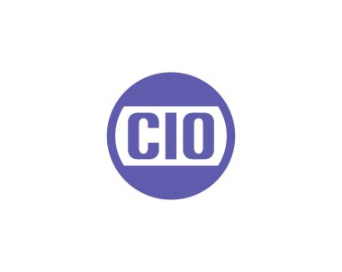 CIO logo tasarım vektör şablonu. CIO