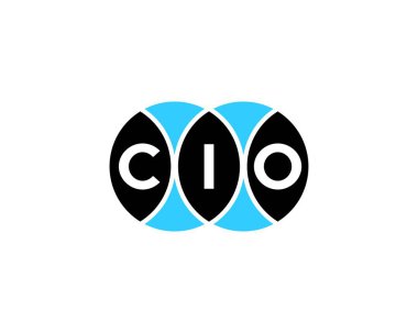 CIO logo tasarım vektör şablonu. CIO