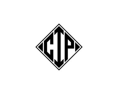CIP logo tasarım vektör şablonu. CIP