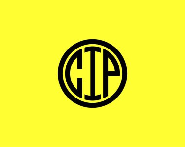 CIP logo tasarım vektör şablonu. CIP