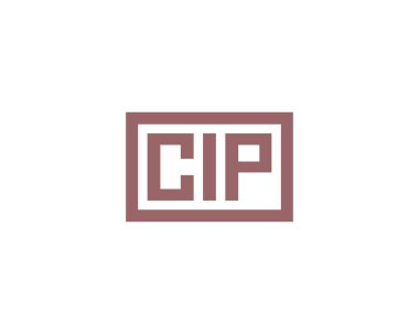 CIP logo tasarım vektör şablonu. CIP