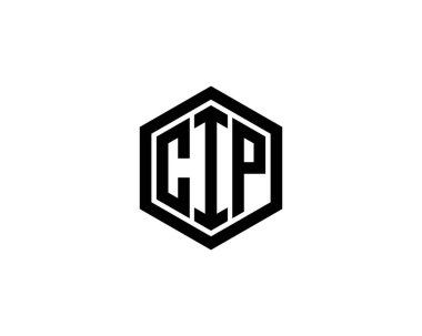 CIP logo tasarım vektör şablonu. CIP