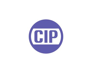 CIP logo tasarım vektör şablonu. CIP