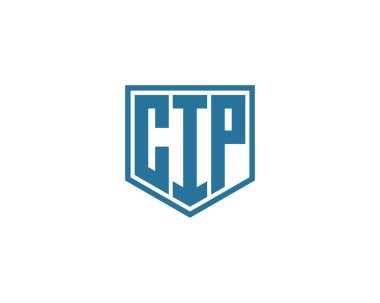 CIP logo tasarım vektör şablonu. CIP