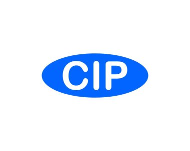CIP logo tasarım vektör şablonu. CIP