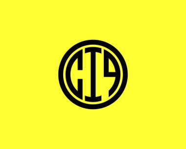 CIQ logo tasarım vektör şablonu. CIQ