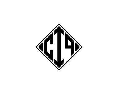 CIQ logo tasarım vektör şablonu. CIQ
