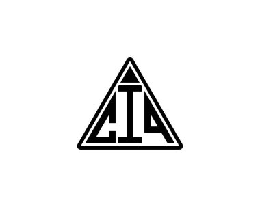 CIQ logo tasarım vektör şablonu. CIQ