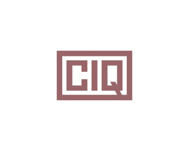 CIQ logo tasarım vektör şablonu. CIQ