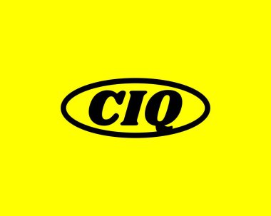 CIQ logo tasarım vektör şablonu. CIQ