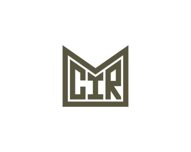 CIR logo tasarım vektör şablonu. CIR
