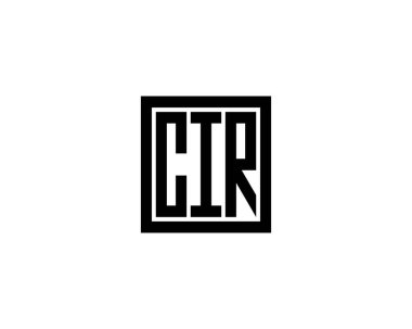 CIR logo tasarım vektör şablonu. CIR