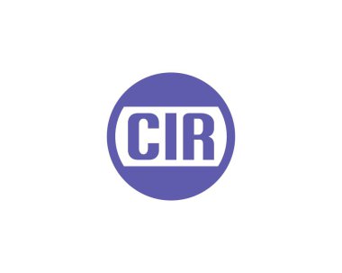CIR logo tasarım vektör şablonu. CIR