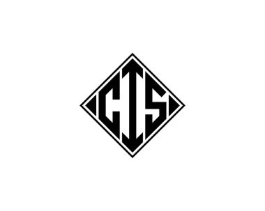 CIS logo tasarım vektör şablonu. Bilgiler