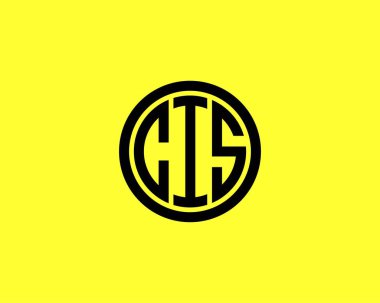 CIS logo tasarım vektör şablonu. Bilgiler