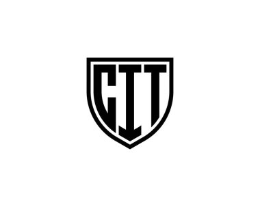 CIT logo tasarım vektör şablonu. CIT