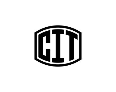 CIT logo tasarım vektör şablonu. CIT