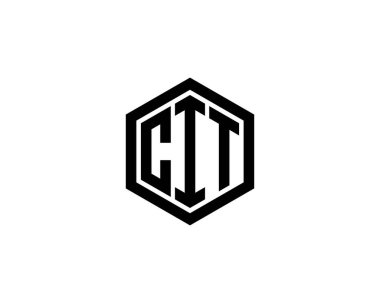 CIT logo tasarım vektör şablonu. CIT