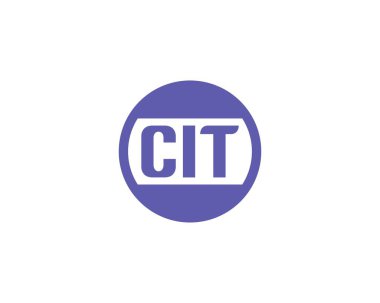 CIT logo tasarım vektör şablonu. CIT