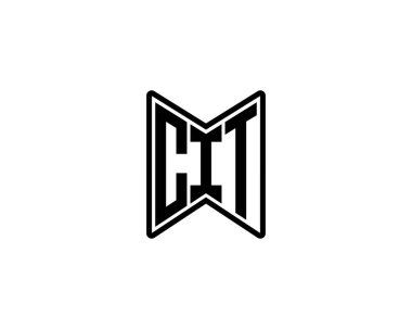 CIT logo tasarım vektör şablonu. CIT
