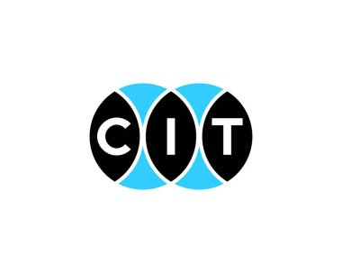 CIT logo tasarım vektör şablonu. CIT