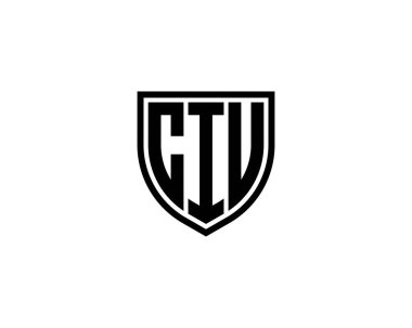 CIU logo tasarım vektör şablonu. CIU