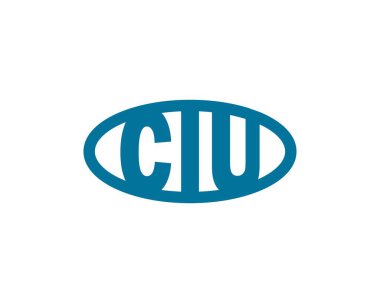 CIU logo tasarım vektör şablonu. CIU