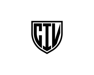 CIV Logo tasarım vektör şablonu. CIV