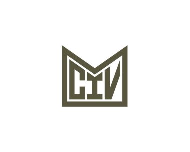 CIV Logo tasarım vektör şablonu. CIV